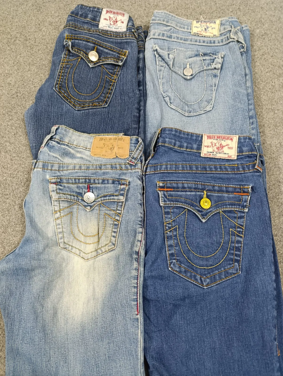 #295 Ladies Y2K True Religion Flared and Straight Jeans -25