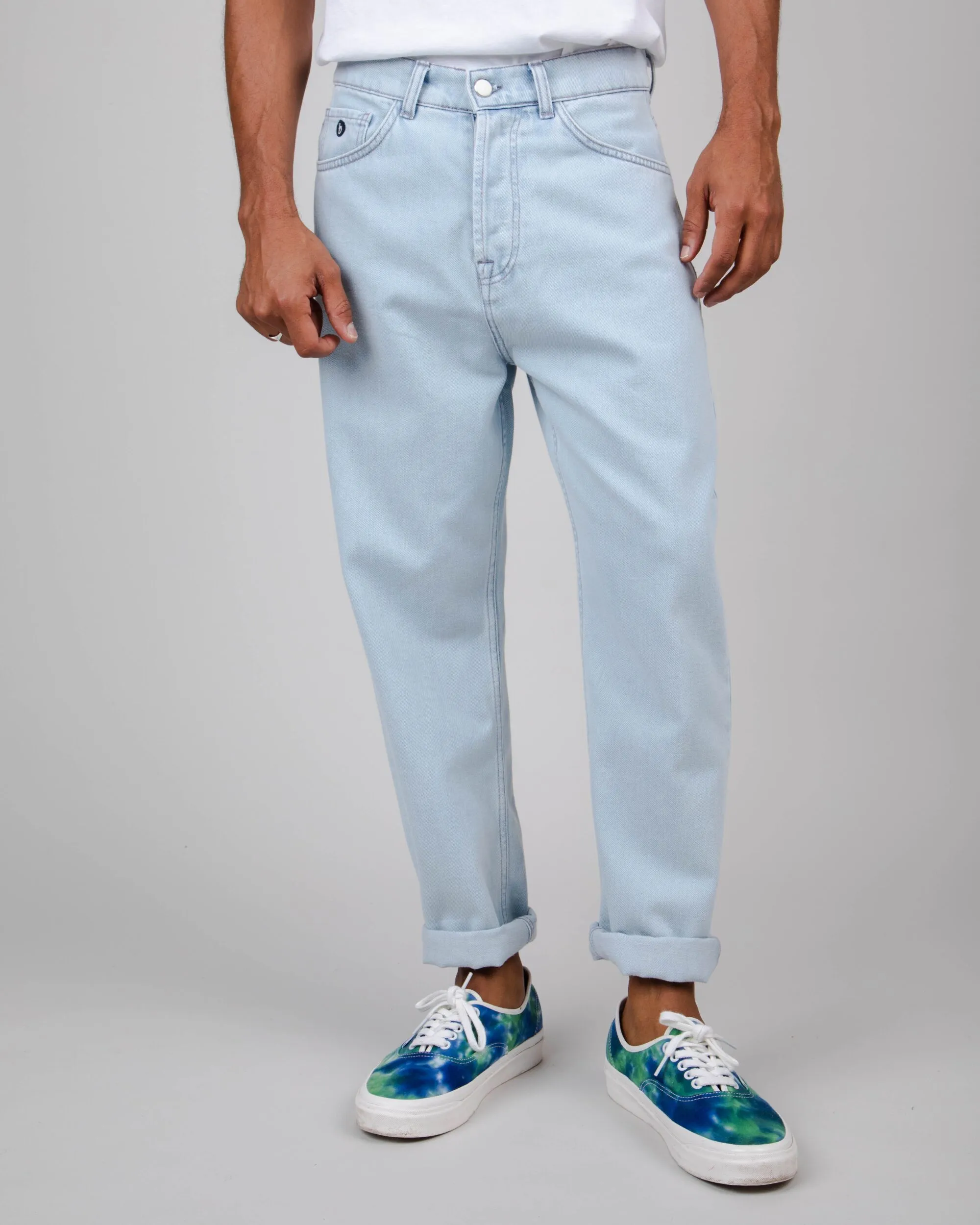 5 Pocket Denim Pants Light Blue