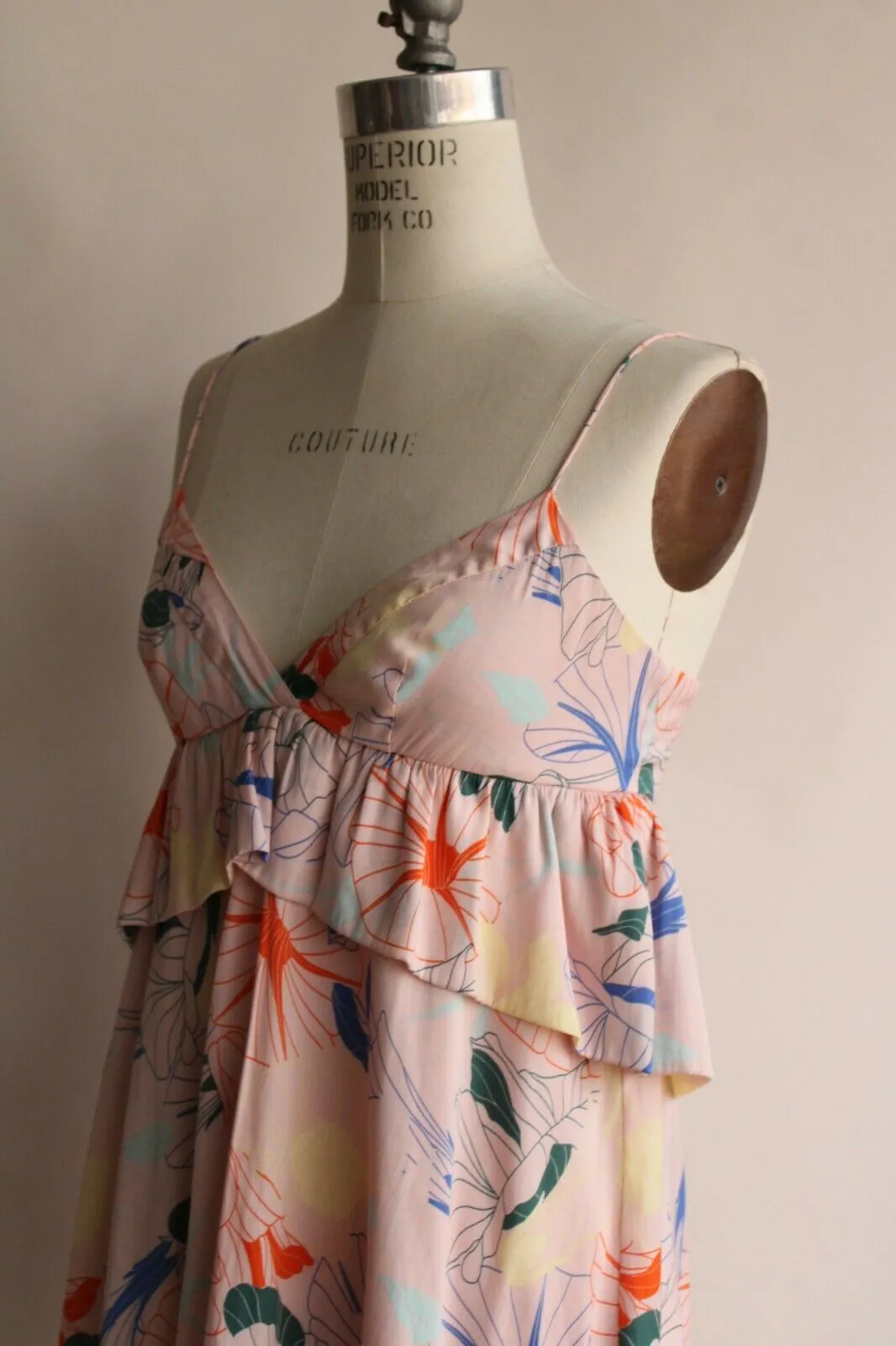 Alice & UO, Anthropologie, Heaven Ruffle Dress, Size 2, Babydoll style