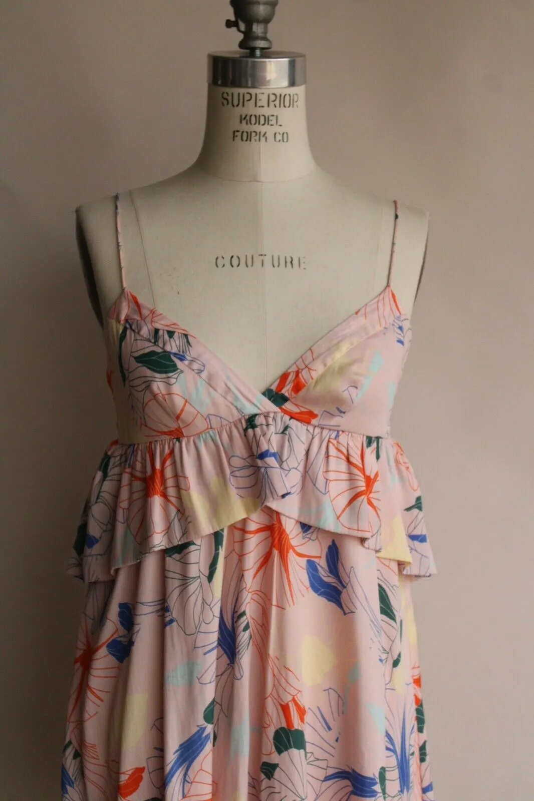 Alice & UO, Anthropologie, Heaven Ruffle Dress, Size 2, Babydoll style