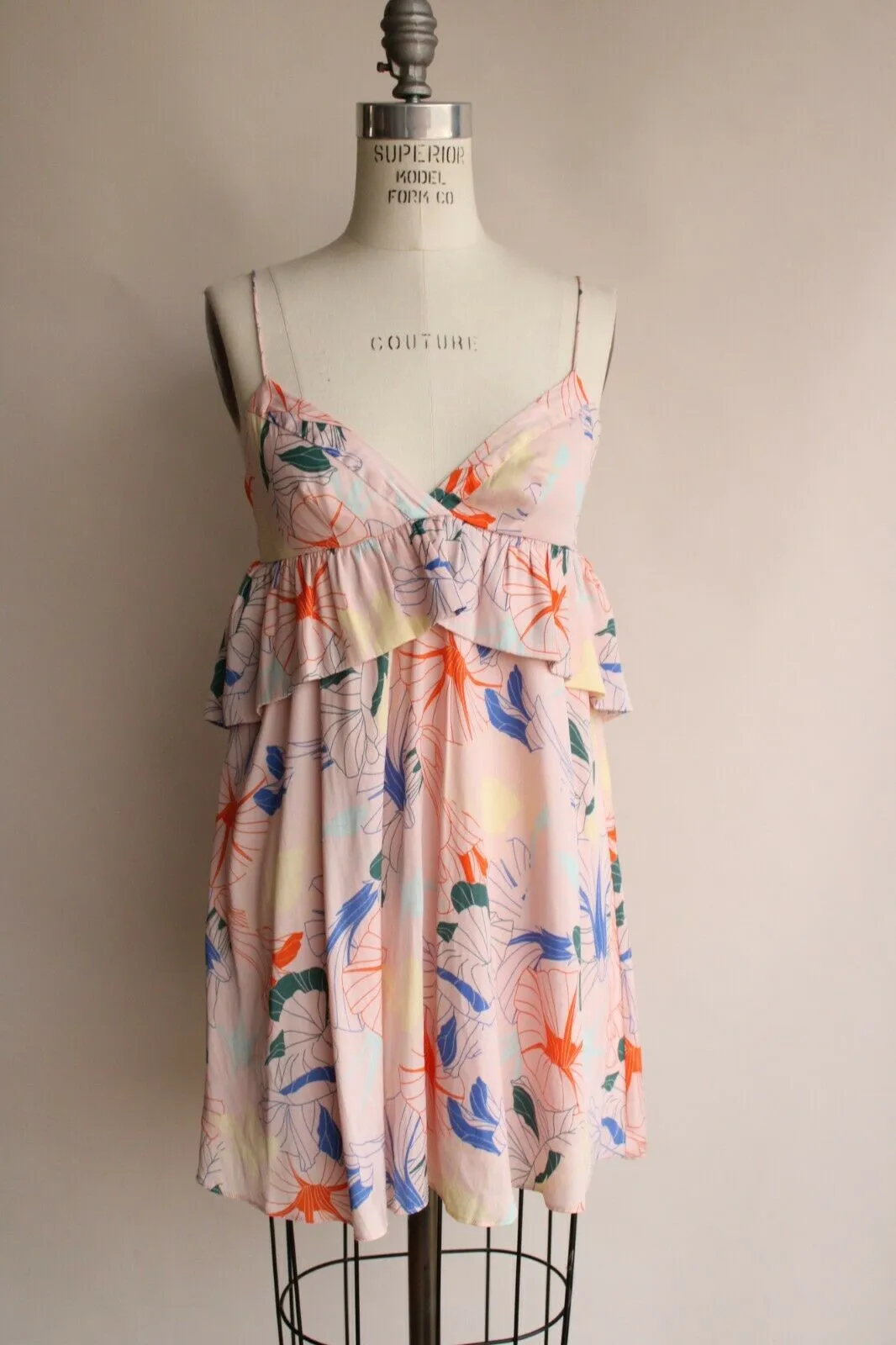 Alice & UO, Anthropologie, Heaven Ruffle Dress, Size 2, Babydoll style