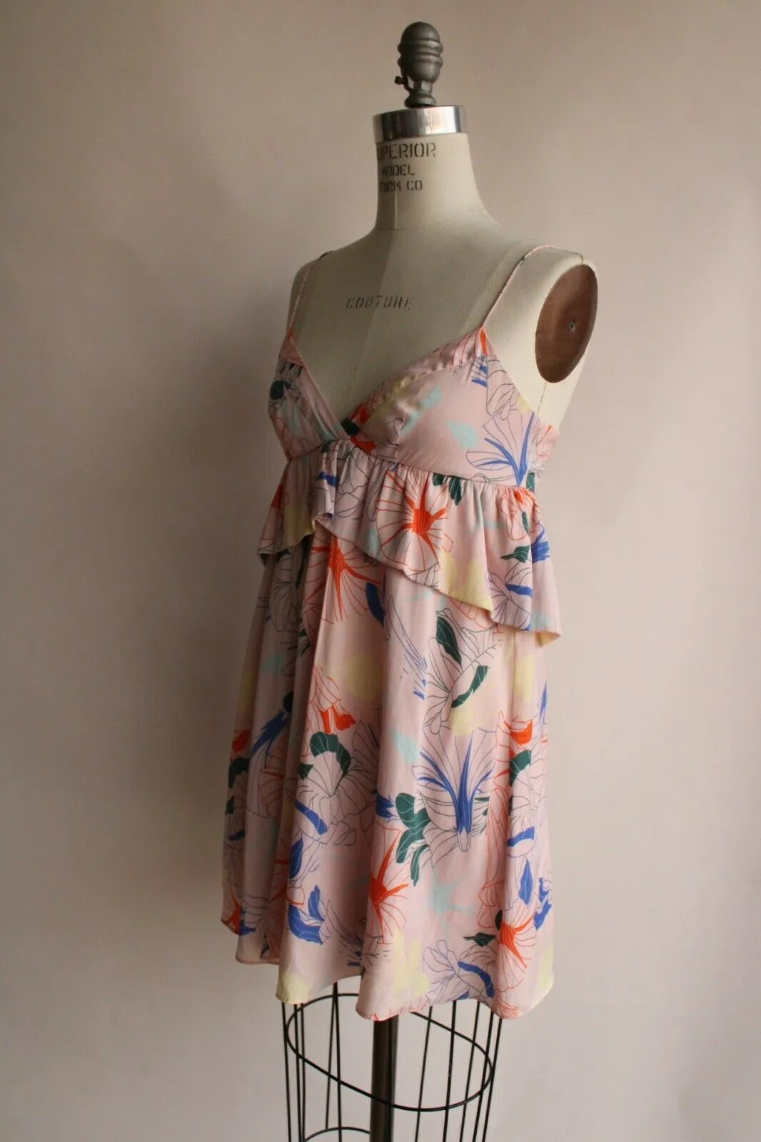 Alice & UO, Anthropologie, Heaven Ruffle Dress, Size 2, Babydoll style