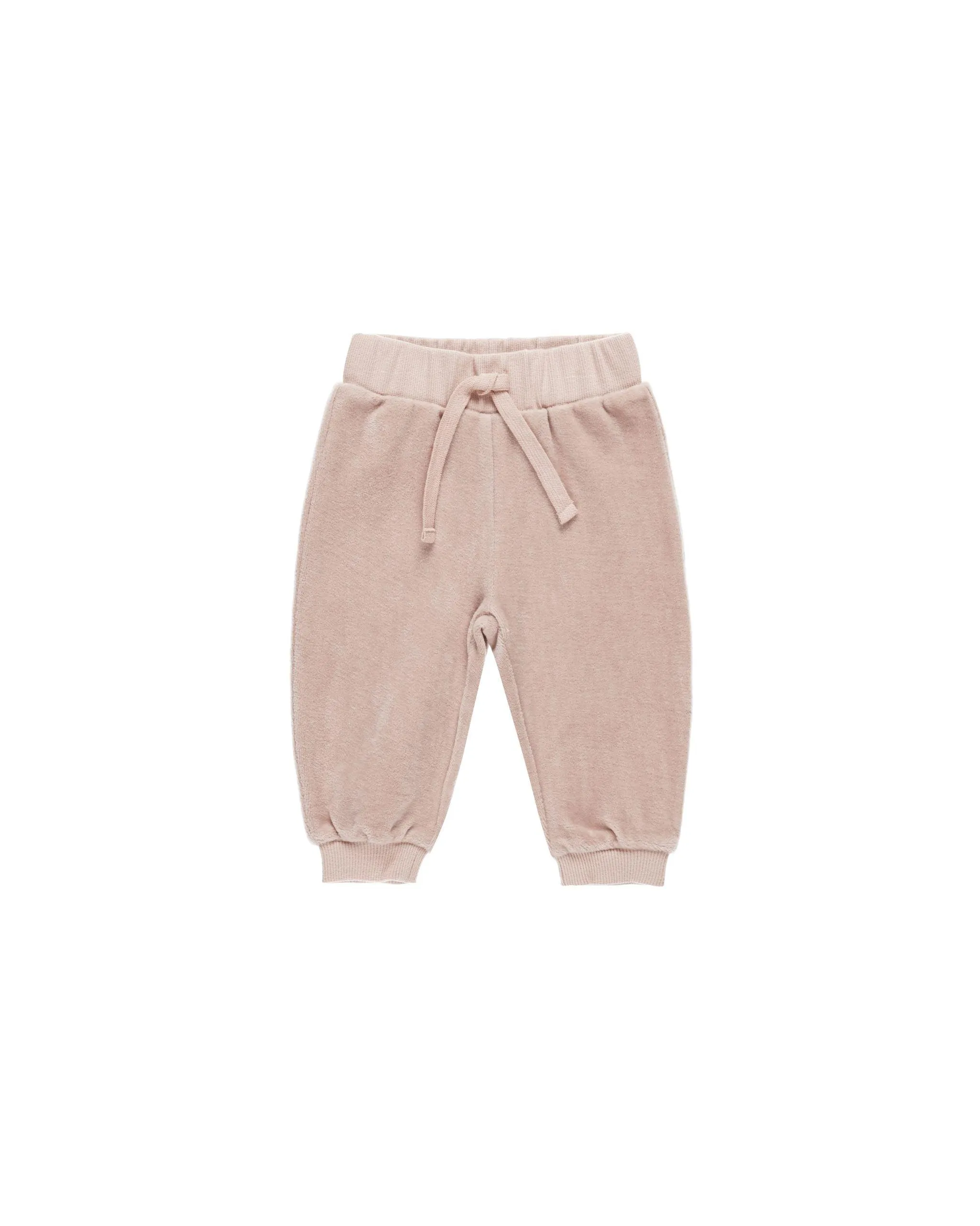 Baby Girl Sets | 2PCS: Blush Velour Sweatshirt and Pants Set | Quincy Mae