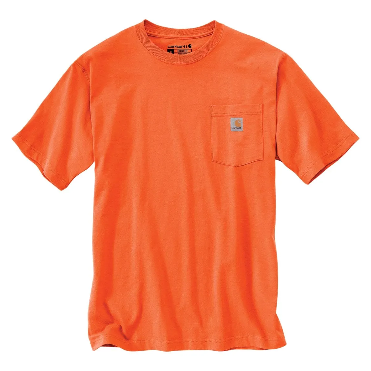 Carhartt K87 Enhanced Visibility Loose Fit Heavyweight Hi-Vis Pocket T-Shirt