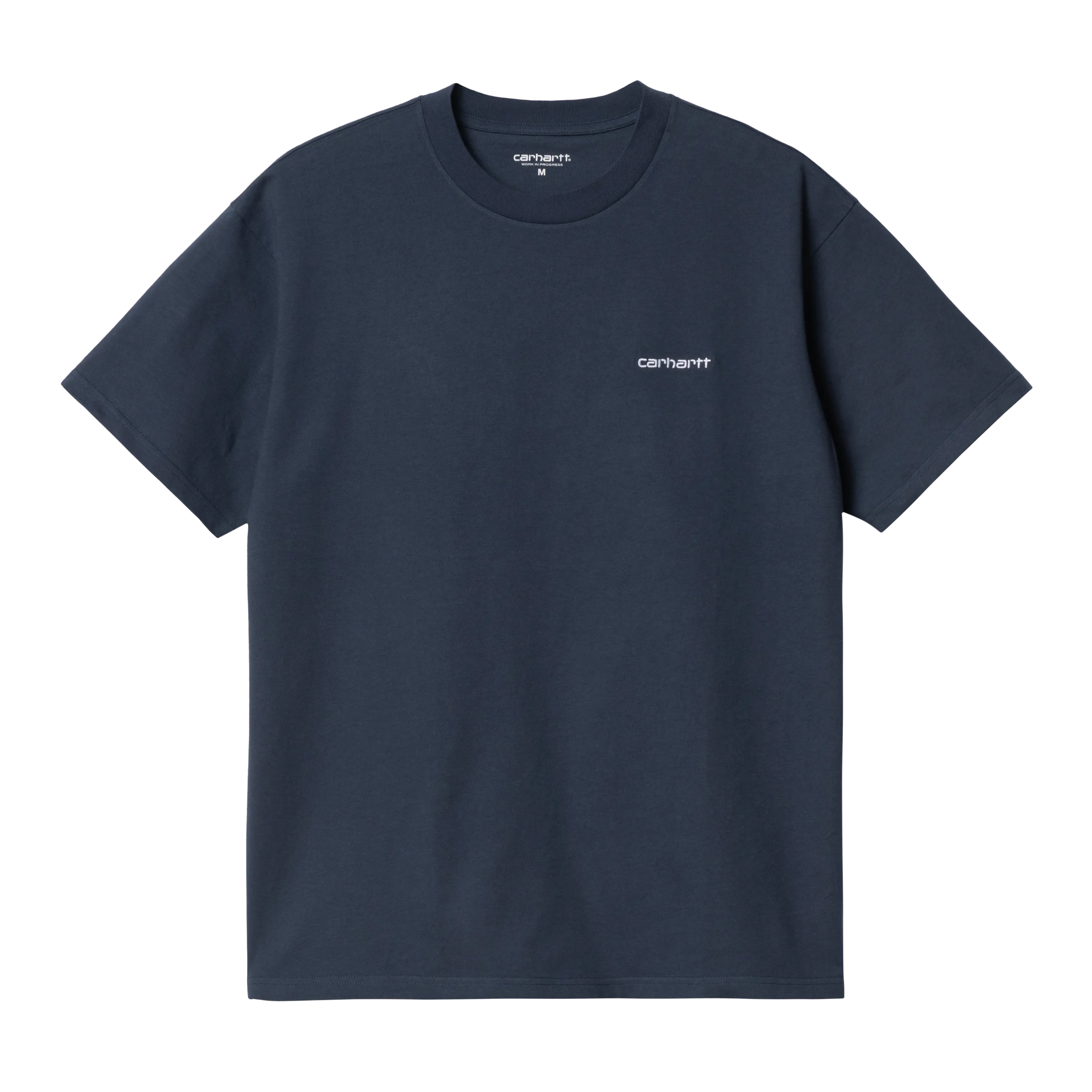 Carhartt WIP S/S Script Embroidery T-Shirt - Blue/White