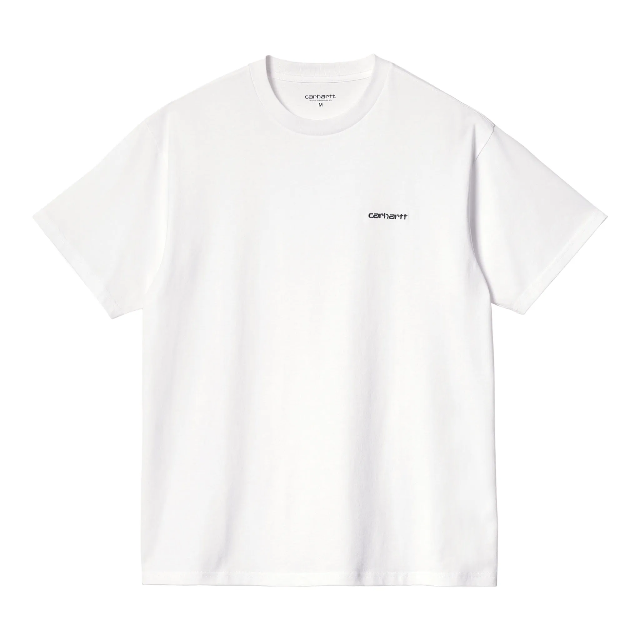 Carhartt WIP S/S Script Embroidery T-Shirt - White/Black