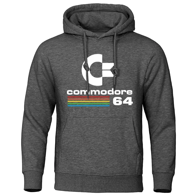 Comfortable Men Autumn Winter Male Hoodie Sweatshirts Commodore 64 Cool Clothing Long sleeve Hoodies Street Hooded