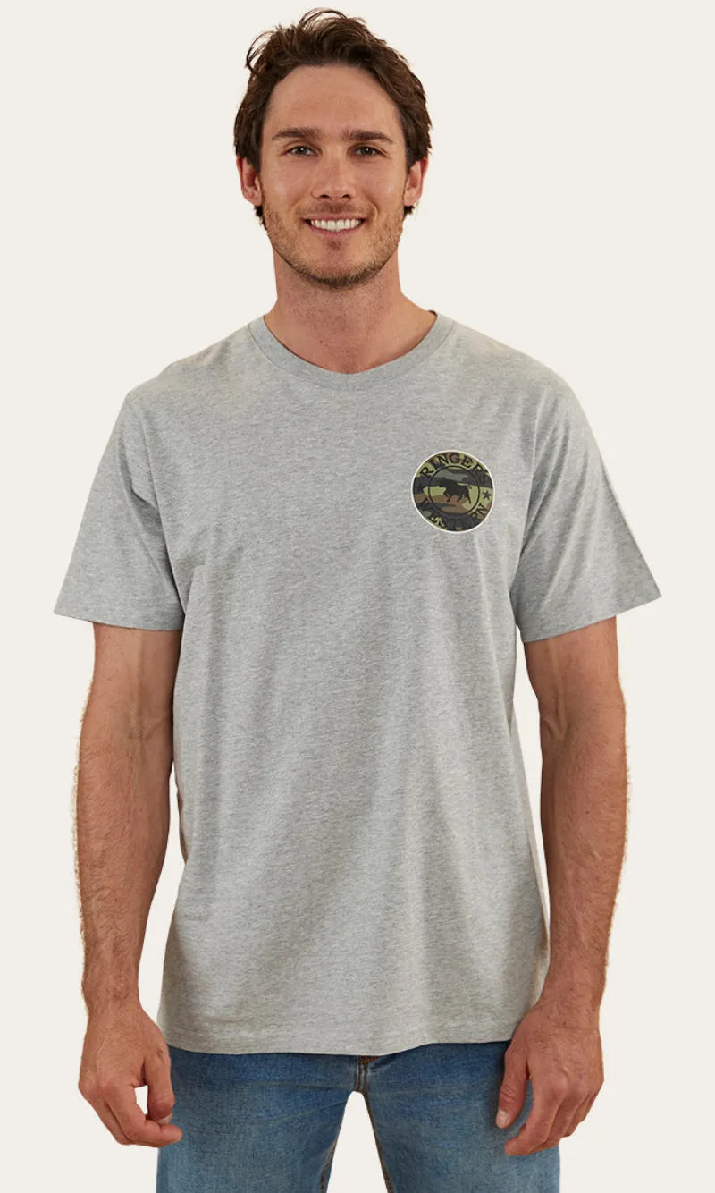 Cotton Loose Fit T-Shirt Signature Bull Camo, More Colours