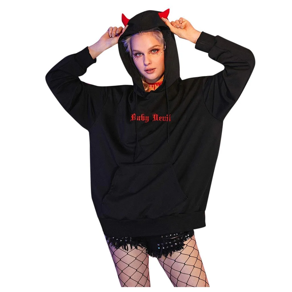 Devil Plus Fleece Hooded Sweater