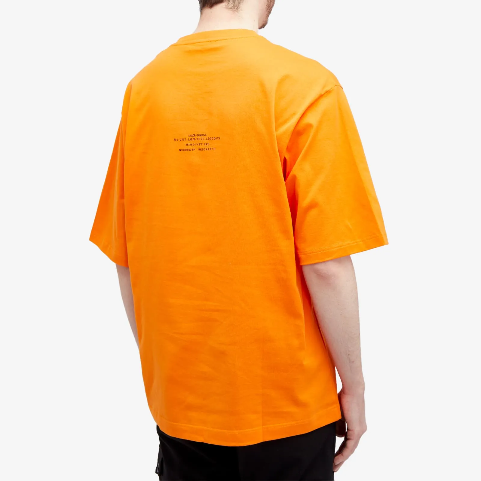 Dolce & Gabbana Vibe Center Logo T-Shirt, Orange