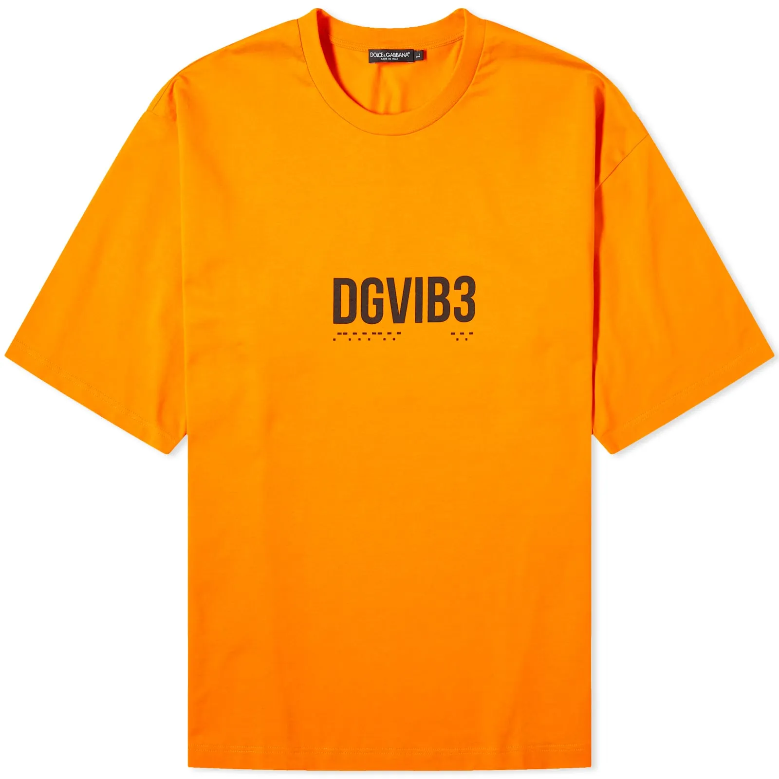 Dolce & Gabbana Vibe Center Logo T-Shirt, Orange