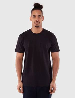 Folk Deboss Pocket T-Shirt - Black