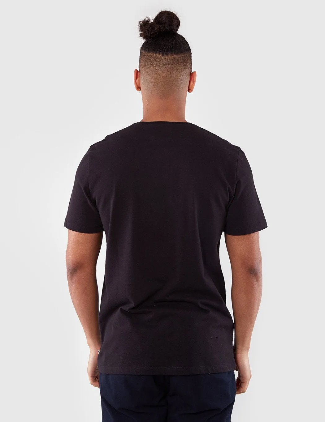 Folk Deboss Pocket T-Shirt - Black