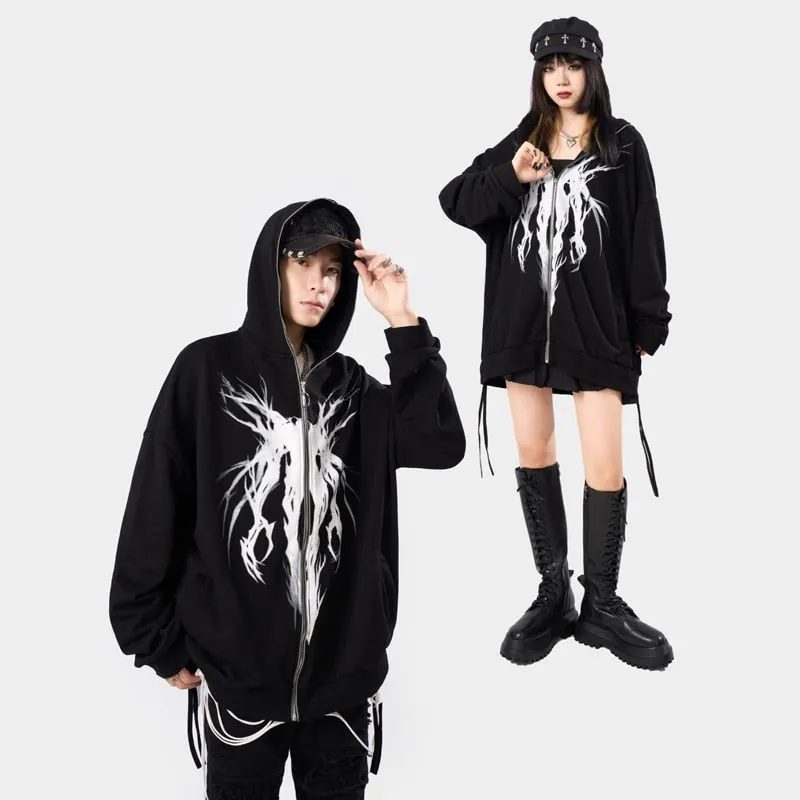 Full Face Zip Up Hoodie