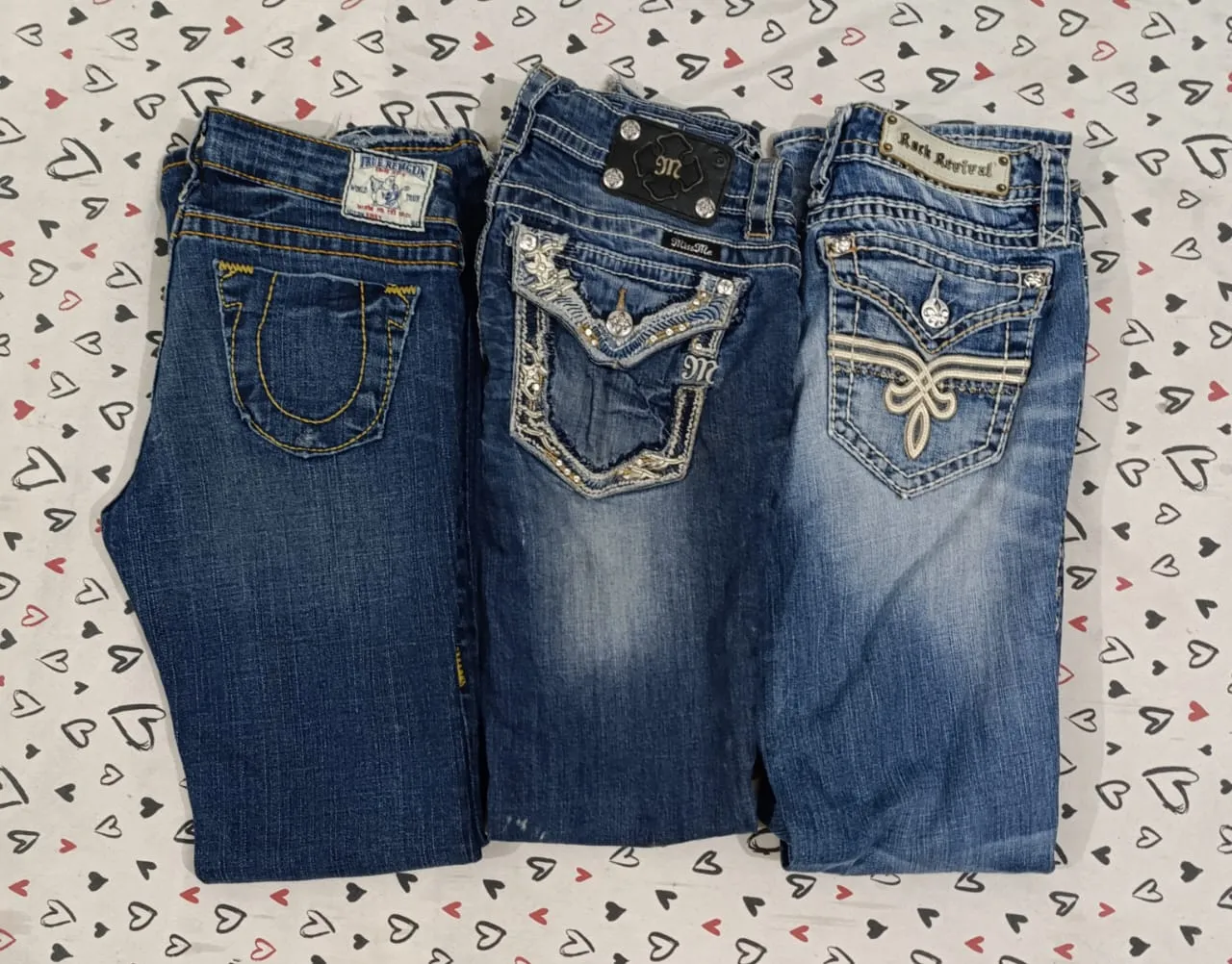 HD004 Premium Ladies Miss me, Rock Revival and True Religion Jeans - 15 pcs