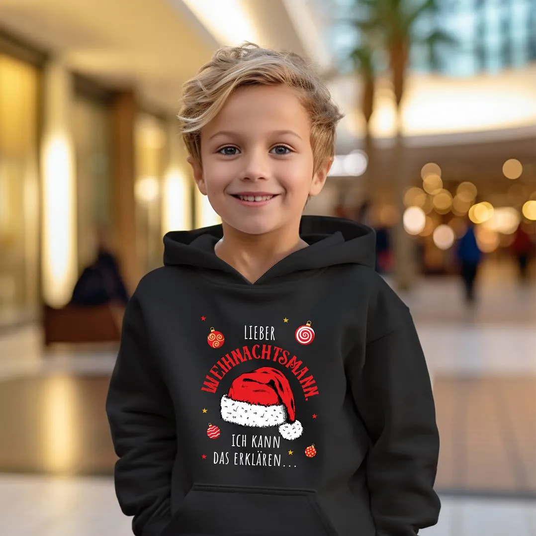 Hoodie Kinder -  Lieber Weihnachtsmann, ich kann das erklären...