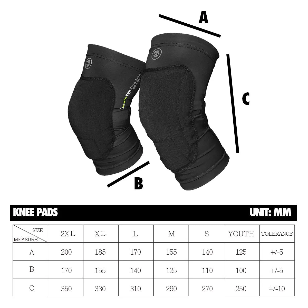 Infamous Paintball Pro DNA Minimalist Compression Knee Pads