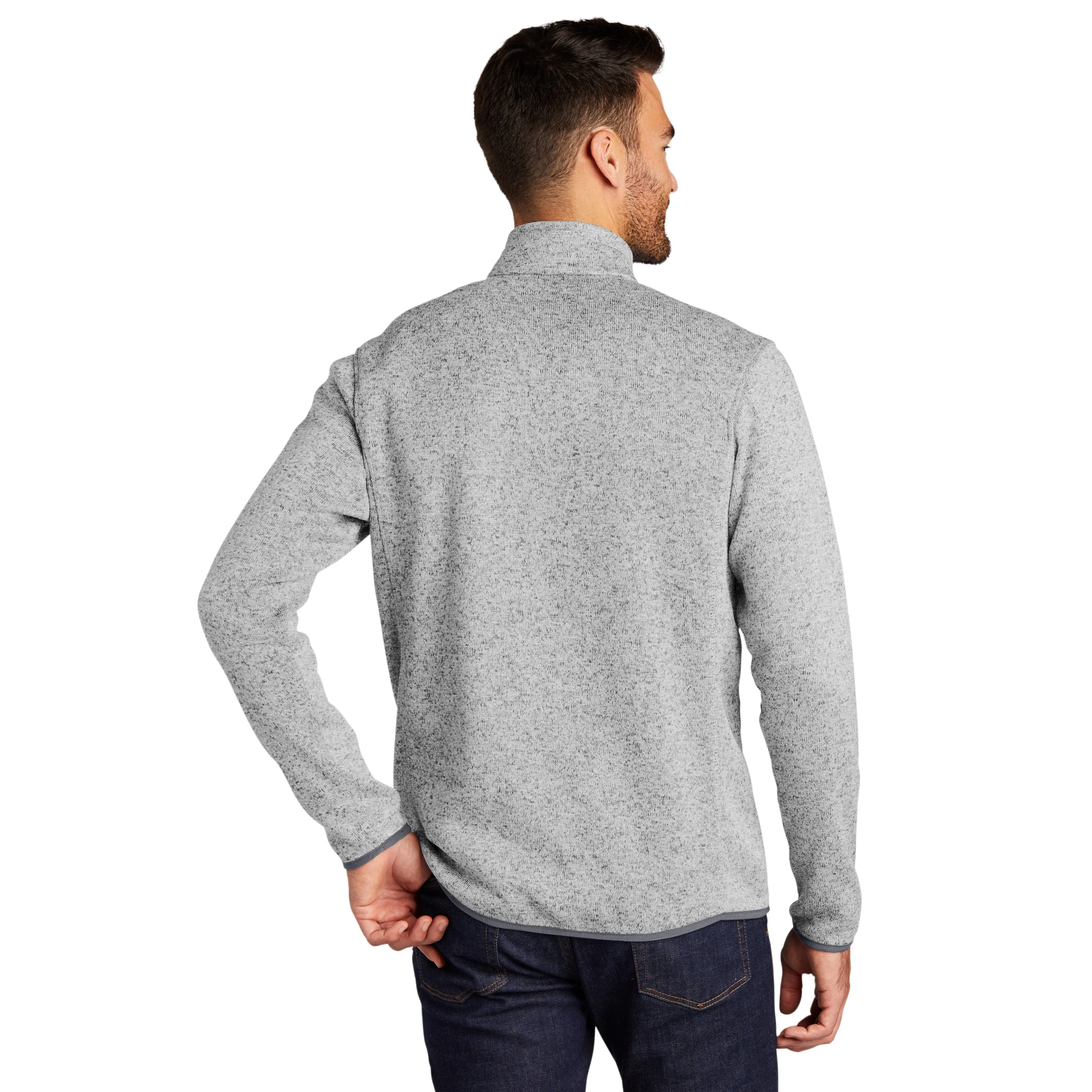 Men's Port Authority Sweater Fleece Jacket (while supplies last)