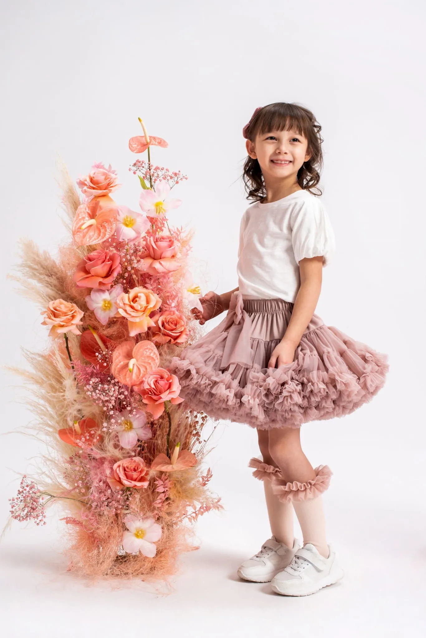 MF Girl's Tutu Skirt - Venetian Rose