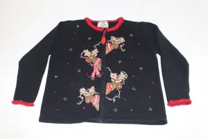 Peek a-Boo Reindeer,  Large, Christmas sweater