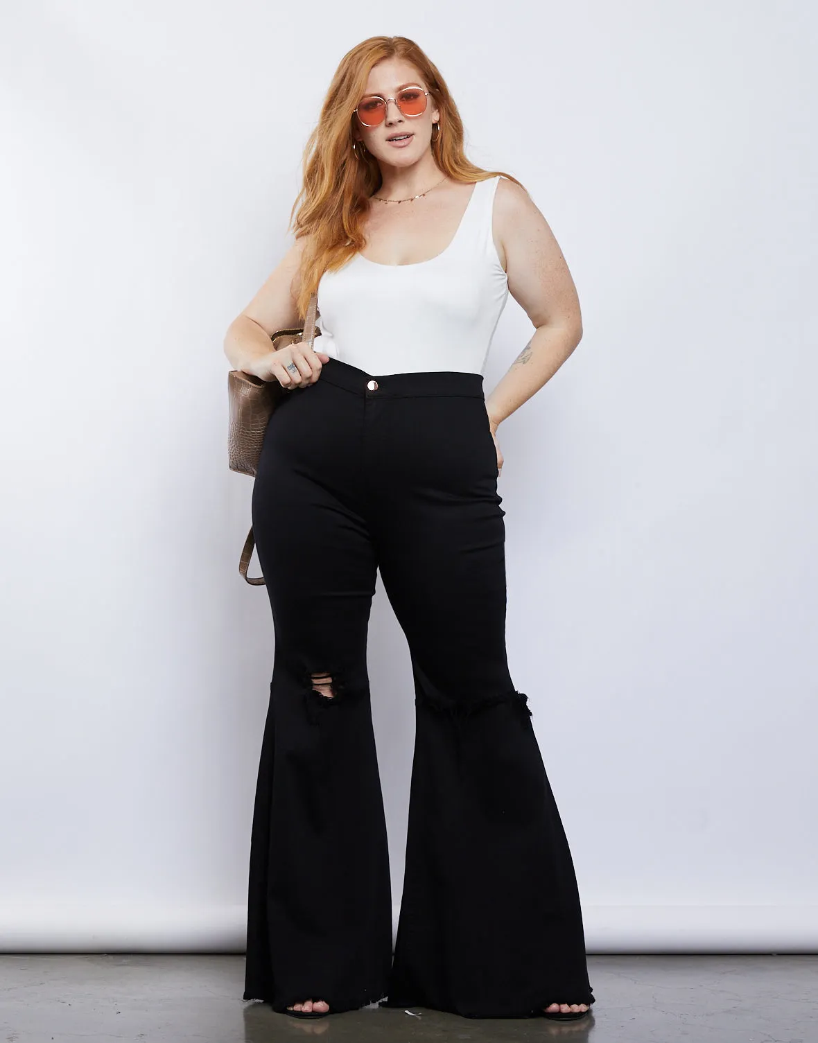 Plus Size Super Flared Jeans