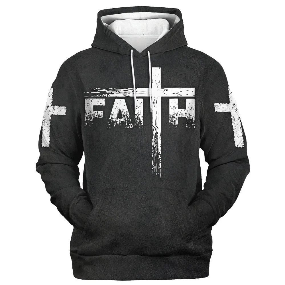 Religious Jesus 3D Hoodie Way Maker God Hoodie Miracle Worker Faith Hoodie