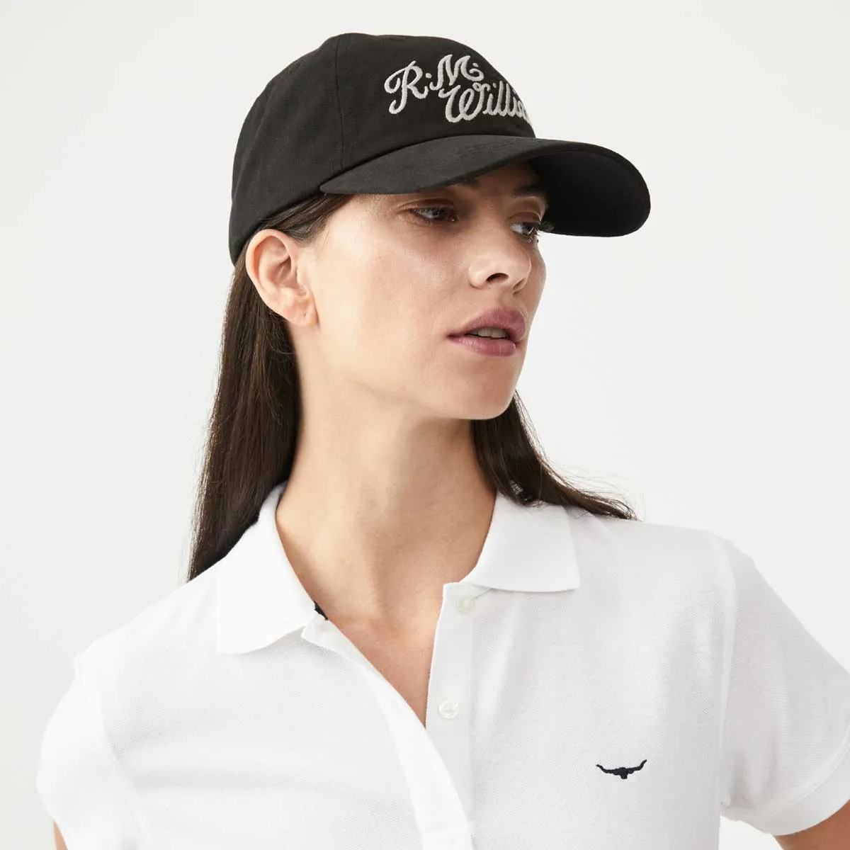 RM WILLIAMS Cap - Script Logo - Black & Silver