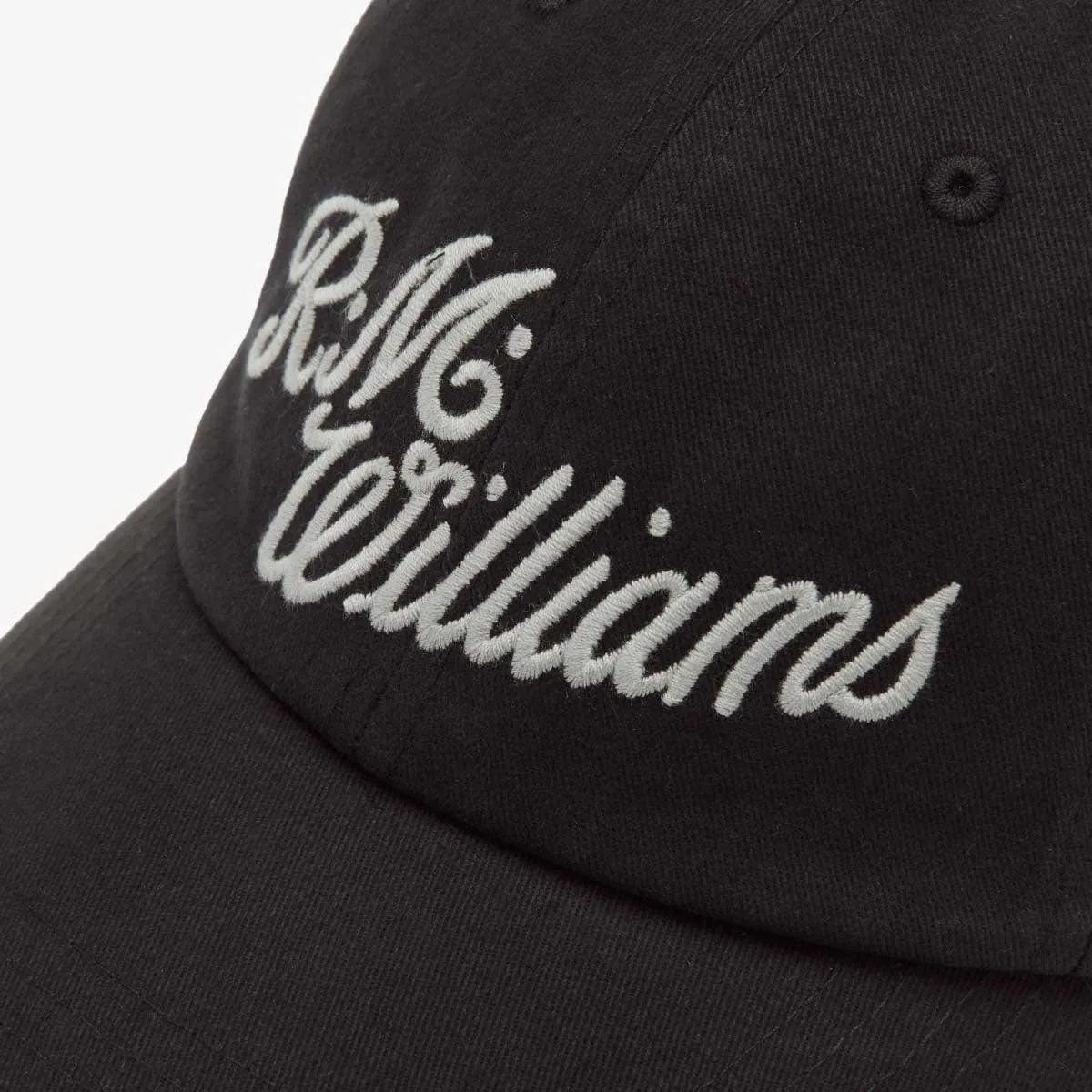 RM WILLIAMS Cap - Script Logo - Black & Silver