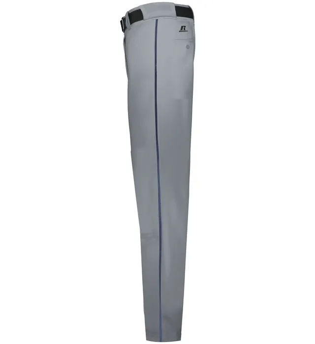 Russell Baseball Grey with Navy Change Up Piped Adult Baseball Pants