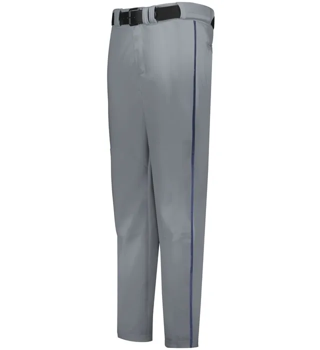 Russell Baseball Grey with Navy Change Up Piped Adult Baseball Pants