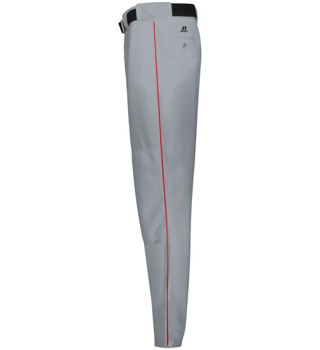 Russell Baseball Grey with True Red Diamond Series 2.0 Piped Adult Baseball Pants