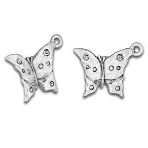 Spotted Butterfly charms