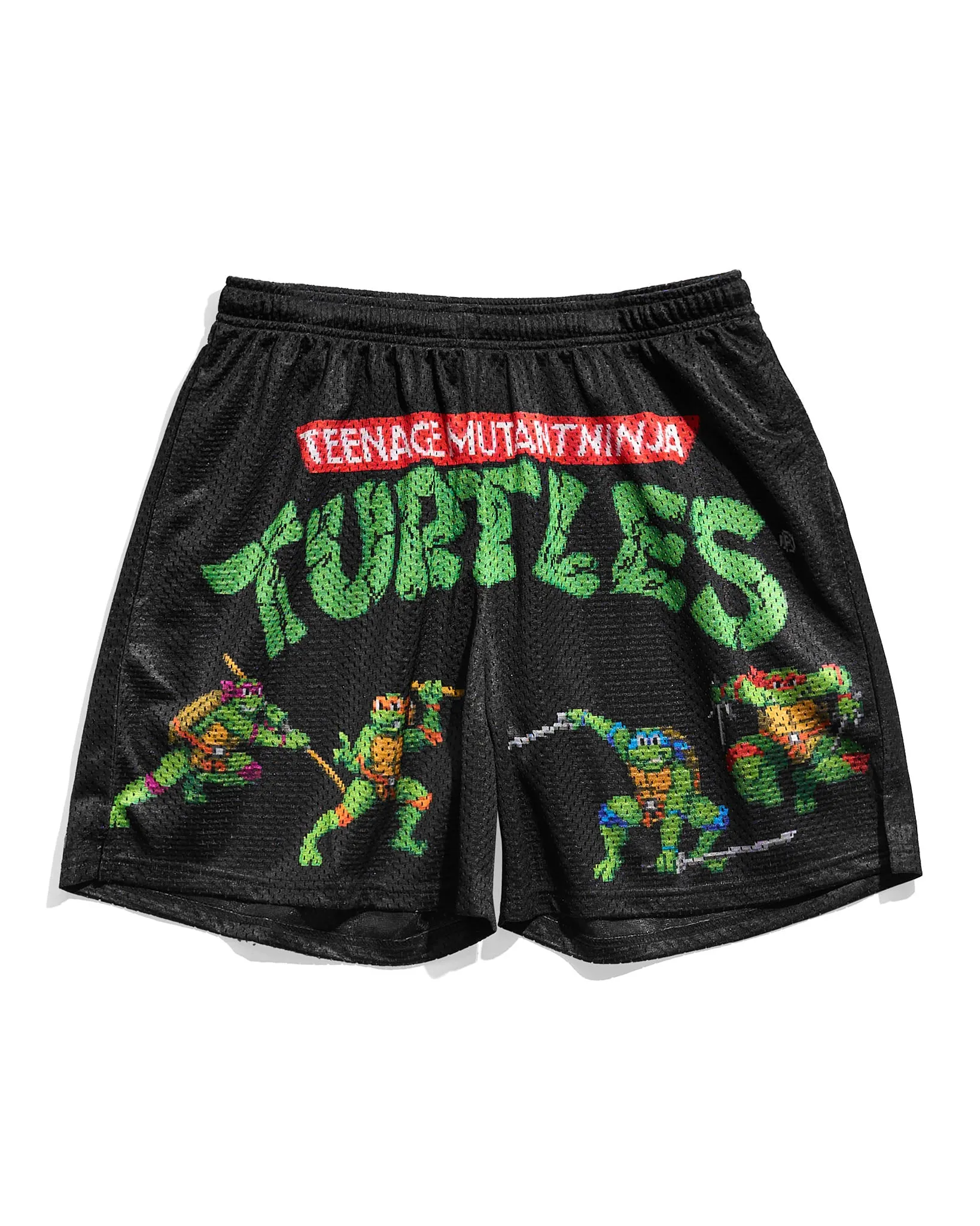 TMNT Video Game Big Logo Retro Shorts