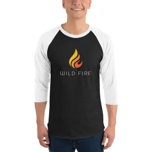 Wild Fire Logo 3/4 Sleeve Baseball Raglan Shirt