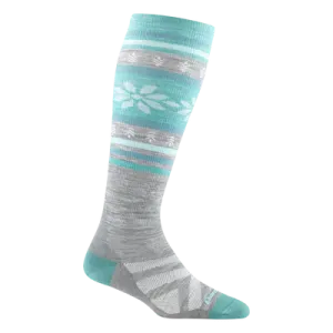 Women's Over-The-Calf Alpine Lightweight Ski & Snowboard Socks (Gray)