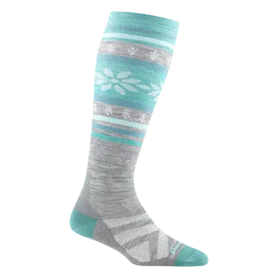 Women's Over-The-Calf Alpine Lightweight Ski & Snowboard Socks (Gray)